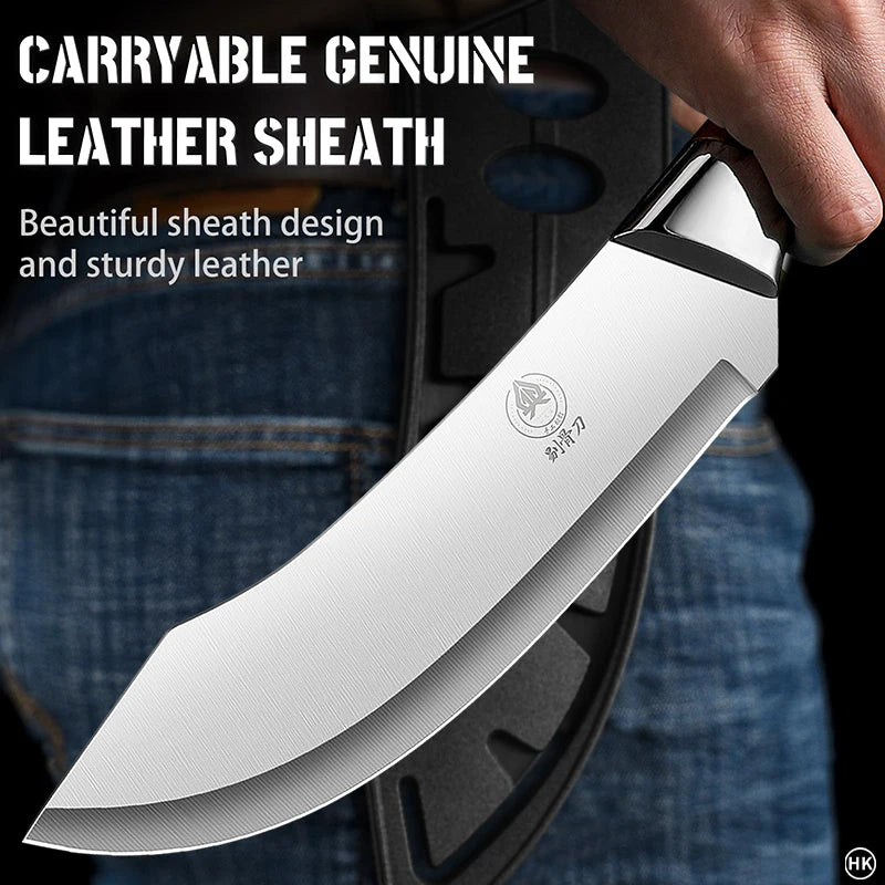 Cuchillo Curvo de Acero Inoxidable para Corte y Desposte Preciso