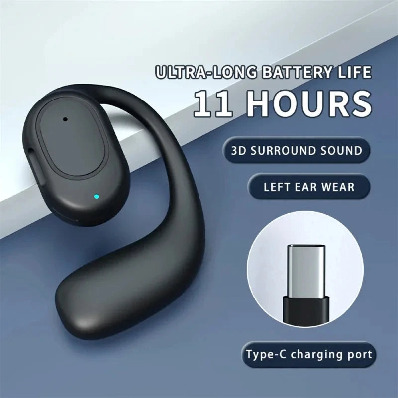 Auriculares inalámbricos con Bluetooth, cascos con micrófono, conducción ósea, manos libres, cancelación de ruido, para conducir