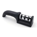 Afilador de Cuchillos de Cocina Profesional de 3 Etapas en Acero Inoxidable