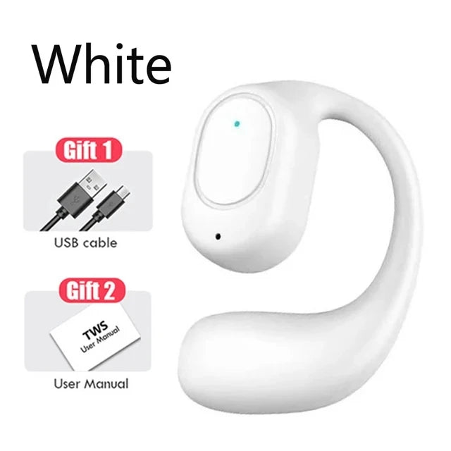 Auriculares inalámbricos con Bluetooth, cascos con micrófono, conducción ósea, manos libres, cancelación de ruido, para conducir