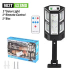 Lámpara Solar LED para Exterior con Sensor de Movimiento IP65