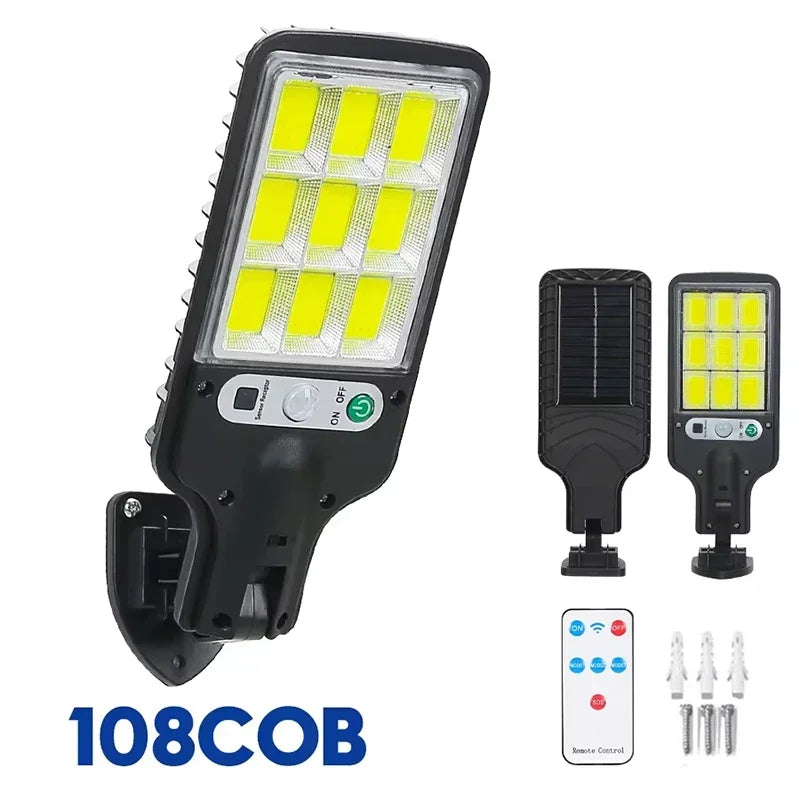 Lámpara Solar LED para Exterior con Sensor de Movimiento IP65