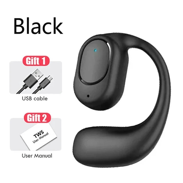 Auriculares inalámbricos con Bluetooth, cascos con micrófono, conducción ósea, manos libres, cancelación de ruido, para conducir