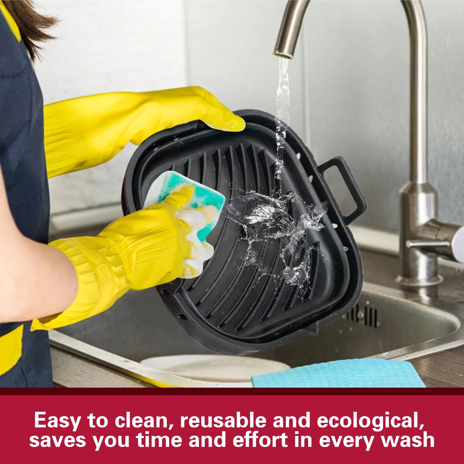 Juego de Accesorios para Freidora de Aire con Cesta de Silicona 20–23 cm