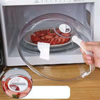 Cubierta Antisalpicaduras para Microondas Transparente con Mango – 26,5 cm