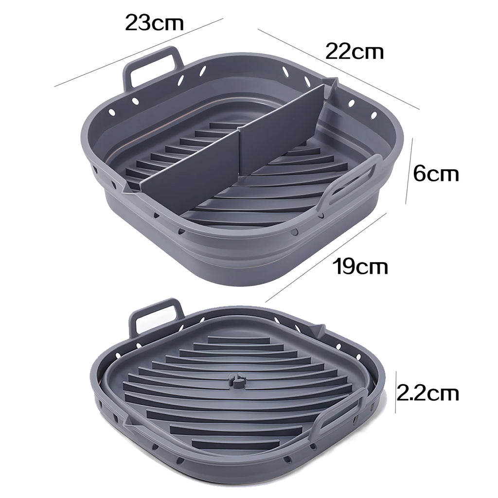 Juego de Accesorios para Freidora de Aire con Cesta de Silicona 20–23 cm