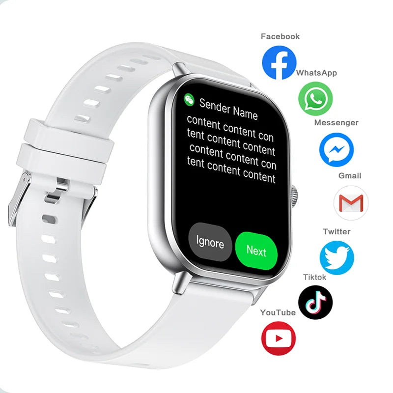 Reloj Inteligente Smartwatch 2.01” con Llamadas Bluetooth y Funciones Fitness