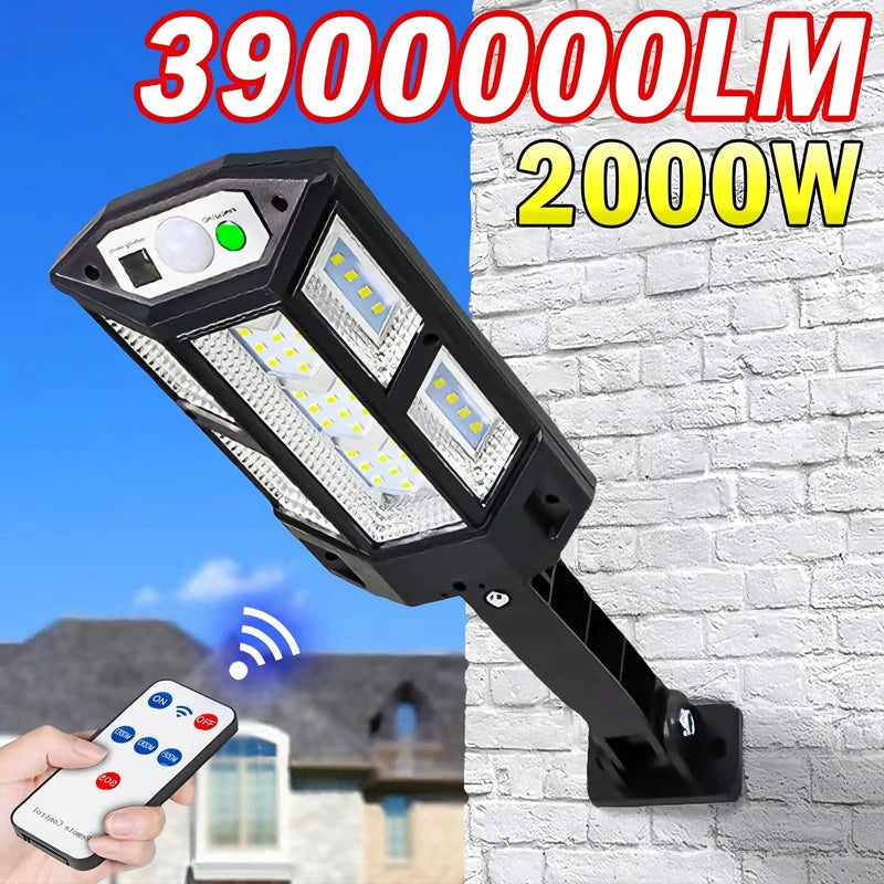 Lámpara Solar LED para Exterior con Sensor de Movimiento IP65